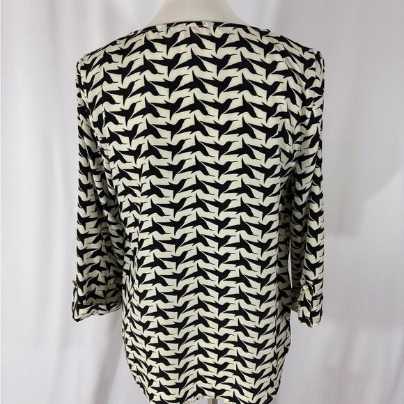 Paley Black Bird Orint Tunic length Top - Picture 5 of 7